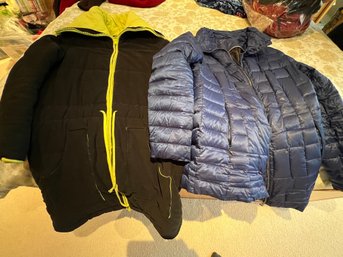 Womens Puffer Jacket And Car Length Jacket, Calvin Klein, Danza, Size S-m