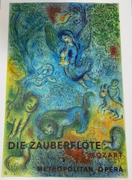 Limited Edition Vintage Chagall Metropolitan Opera Lithograph.