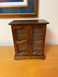 Vintage Wooden Jewelry Cabinet
