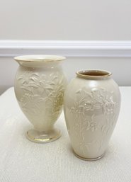 Pair Of Lenox Lilly Vases