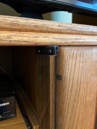 Vintage Oak Entertainment Cabinet