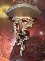 Gilt Wall Sconce Made Of Wood