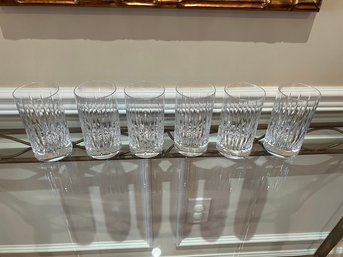 Highball, Not Lowballs! Rogaska SOHO Pattern Set Of 6 Tall Water Or Highball Drink Crystal, Wonderful,