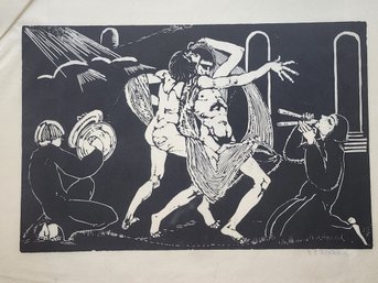 Emmy Elisabeth Ripka Woodcut 12 By 17