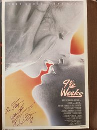 Kim Basinger Signed 9 1/2 Weeks Original Poster