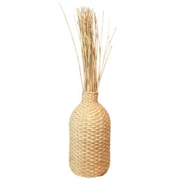 Decorative Large Basket With Reeds