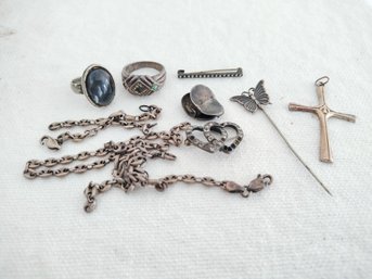 Mostly Sterling Silver Jewelry Lot