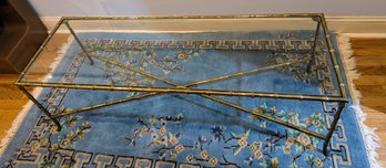 Beautiful Brass Cocktail Table (Rug Sold Separately