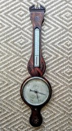 Antique Mohagany Banjo Barometer King George 111 Or 19th Century Victorian? - Not Working