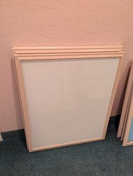 Four Laminated Wood Frames With Rose