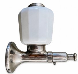 Vintage West Disinfecting Co. Milk Glass Wall Mounted Soap Dispenser