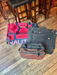 Nautica Duffel Bag, Samsonite Garment Bag & Soft Briefcase