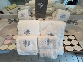 'B Me' Towels And Soaps, Though Monogrammed, They Are Wonderful! Soaps Are Delicious