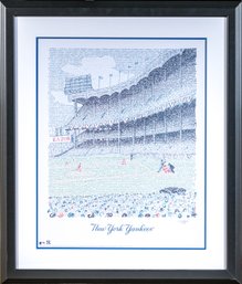Pencil Signed Print, 'Yankee Stadium - Every Player', Ca. 2017