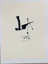 Salvador Dali Vintage Etching 1970s Lithograph