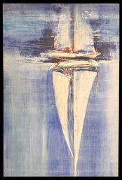 'Sailboat Reflection' Original Oil On Canvas