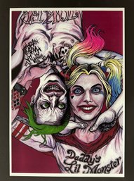 Harley Quinn & The Joker Fine Art Print By Artist CHOD