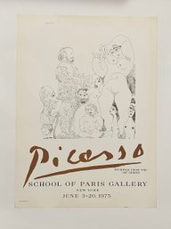 Pablo Picasso Lithograph 1975.