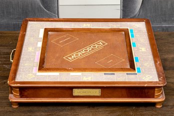 Fantastic Wood And Leather Monopoly Table