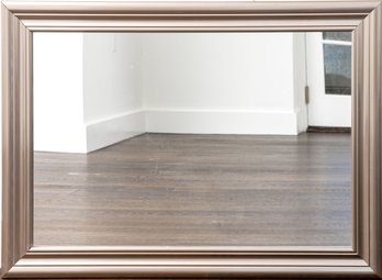 Handsome Silver Tone Framed Mirror