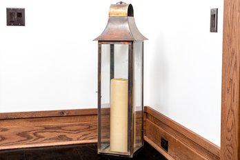 Copper And Glass Lantern