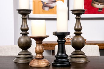 Collection Of Four Decorative Candle Holders