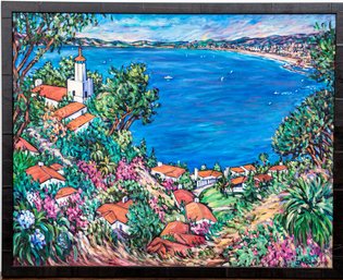 Oil On Canvas Coastal Landscape