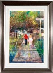 Watercolor On Paper Painting, Signed S. Brown