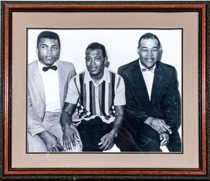 Photograph Of Mohammed Ali With Two Others