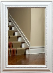 Handsome White Framed Mirror