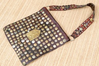 Leather And Coin Shoulder Satchel