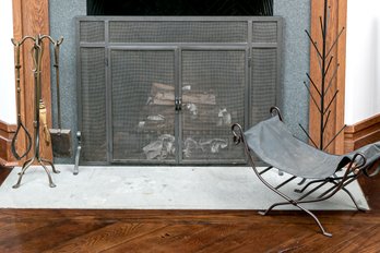 Collection Of Fireplace And Decorative Objects