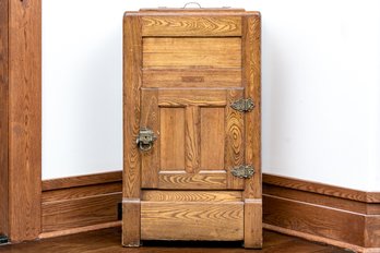 Antique Oak Icebox, Ca. 1900