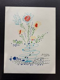 Vintage Pablo Picasso Lithograph Summer Bouquet