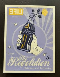 Life Versa Silkscreen Hand Signed & Number Coke Bottle