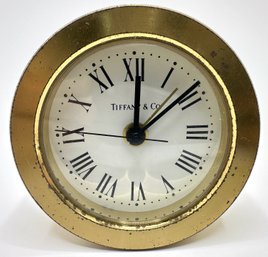 Vintage Tiffany & Co Small Desk Clock, Monogrammed