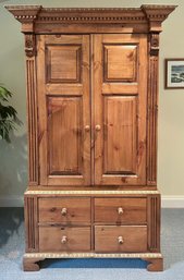 Knotty Pine 2-Door Wardrobe