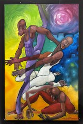 Michael Wallace Original Painting On Stretched Canvas