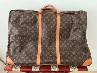Louis Vuitton Serial # SP0996, Ladies Leather & Canvas Suitcase