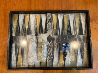 Vintage Marble Backgammon Set