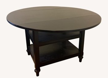 Pottery Barn Shayne Drop Leaf  Table -2 Shelf With Great Storage