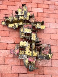 MCM Brutalist Metal Sculpture, Looks Like A Tom Greene