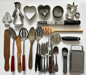 Over 30 Kitchen Tools, Utencils & Cookie Cutters, Mostly Vintage