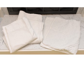 Restoration Hardware Belgian Cotton Linen Drapery Panels With A Pillow Sham