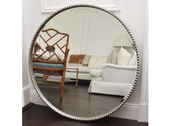Gilded Round Studded Wall Mirror
