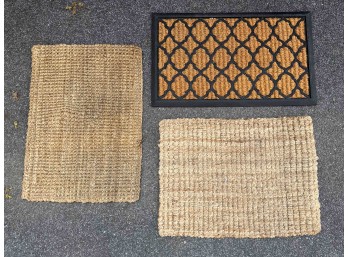 (3) Indoor/Outdoor Jute Rugs