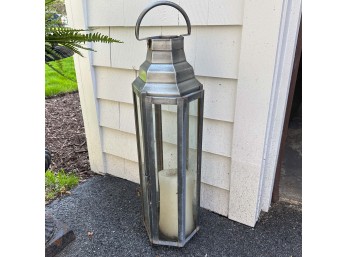Pottery Barn Pillar Candle Lantern