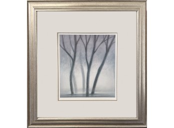 ‘Forest II’ Framed Black And White Lithograph Print #1