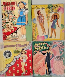 1940's Era Group Of 4 Paper Dolls Books