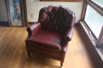 Vintage Tufted Leather Oxblood Chair  Miracle Americana, New York Set Of 2